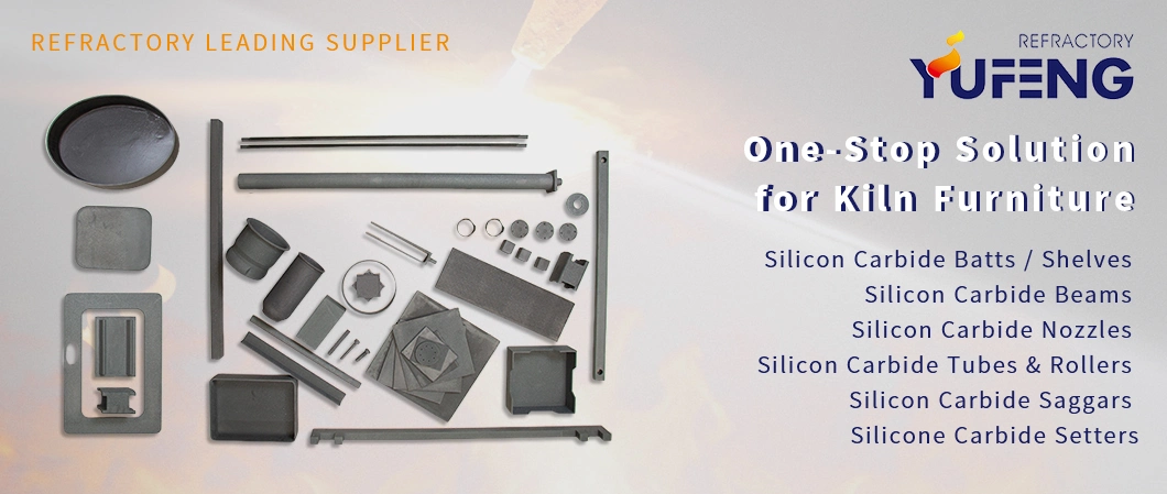 Obsic Refactory Material Supplier Oxide Bonded Silicon Carbide Plates Sic Board Slab for Ceramics