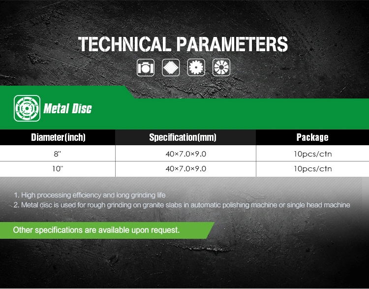 Abrasive Metal Disc Diamond Grinding Tools for Stone Grinding Machine