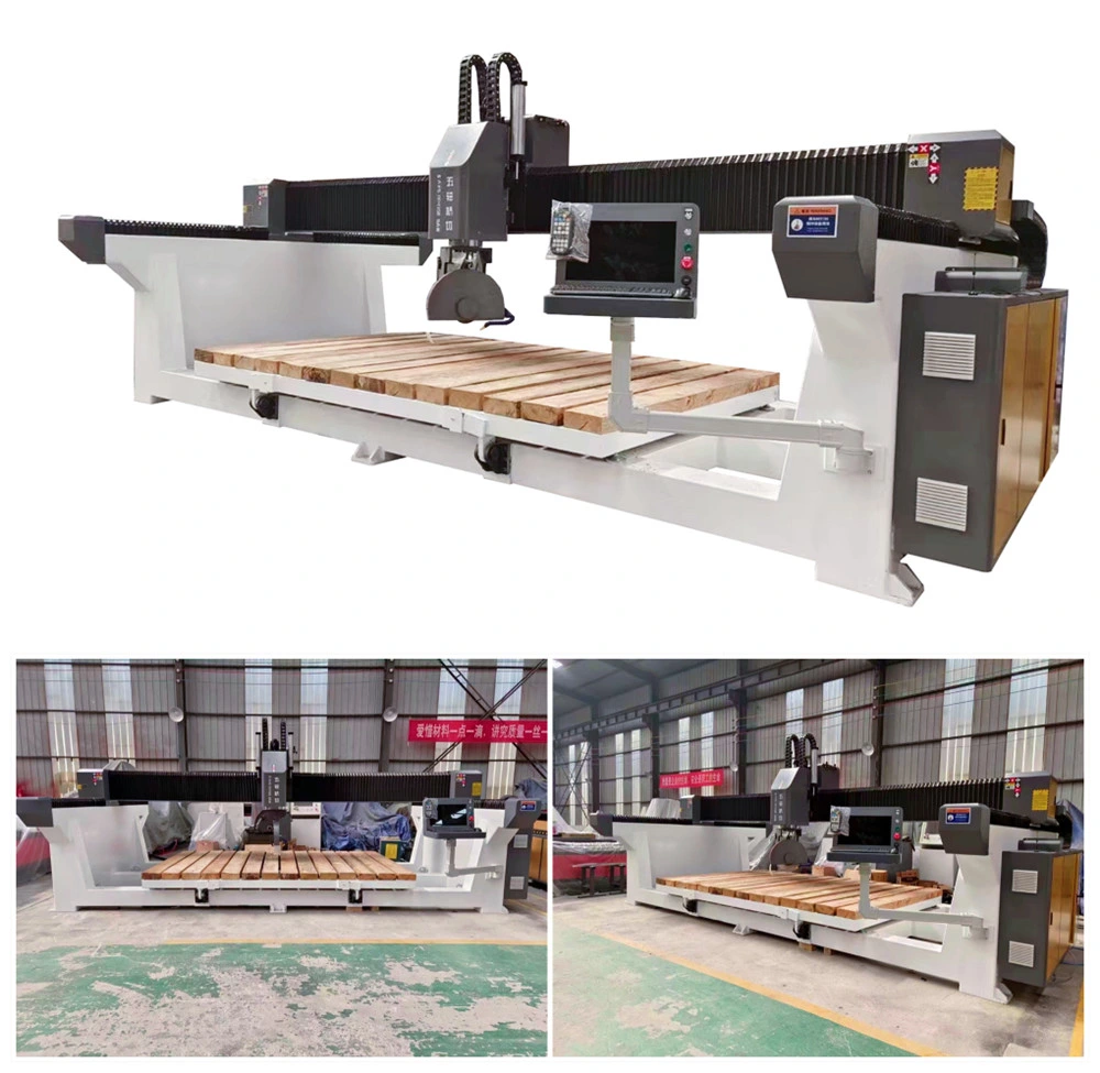 Ca-3215 CNC Bridge Saw 5 Axis 3D Profiling Cutting Machine Granite Stone