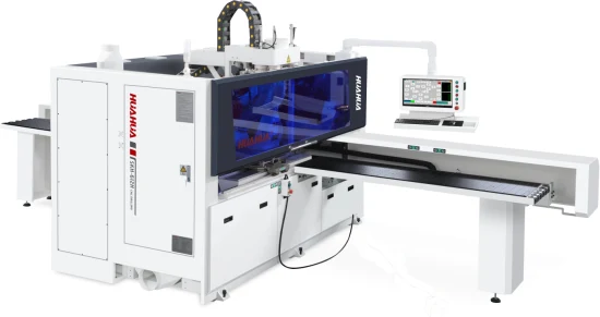 Huahua Skh-612h 목공 자동 6면 목재 CNC 드릴링 머신 패널 가구용 CNC 목재 드릴링 머신