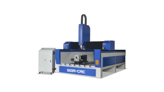 Sign-1318 스톤 CNC 라우터 3D 실린더 조각 기계